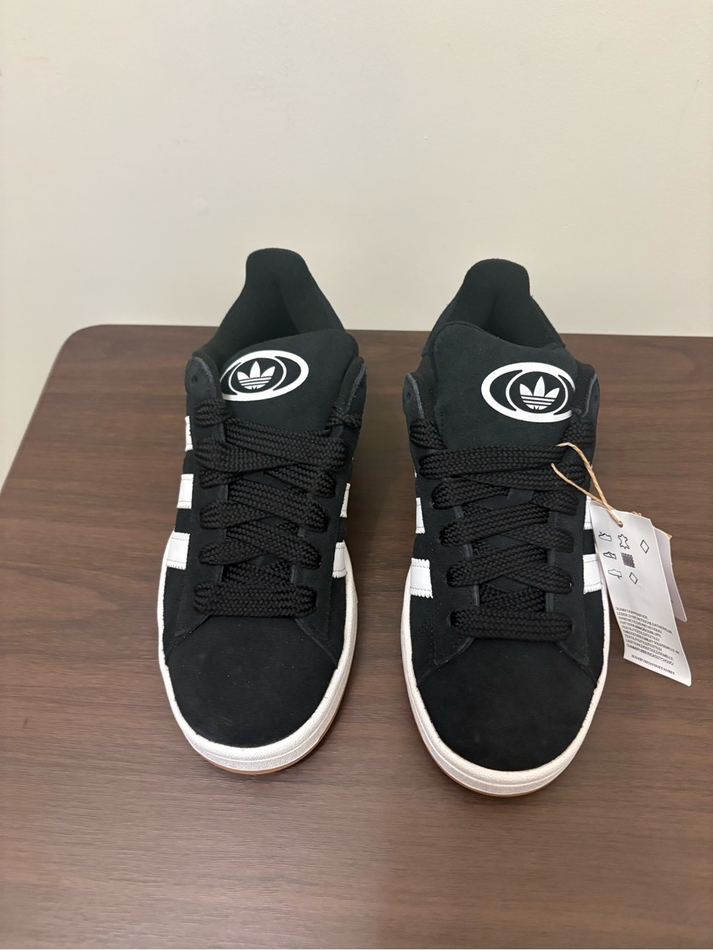 adidas campus 00 size 5 youth Black and White Low-Top Street Sneakers